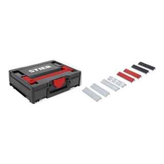 Set STIER Systainer³ I Black Edition + BGS Schraubstock-Schutzbacken-Satz Aluminium 125 mm 8 teilig