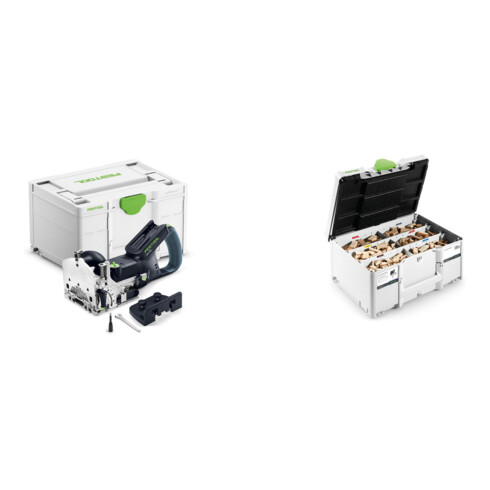 Set Festool DOMINO DFC 500 E-Basic + DOMINO Dübel Buche DS 4/5/6/8/10 1060 BU