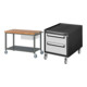 Set STIER Fahrbare Werkbank Premium mit 1 Schublade und Ablageboden BxTxH...