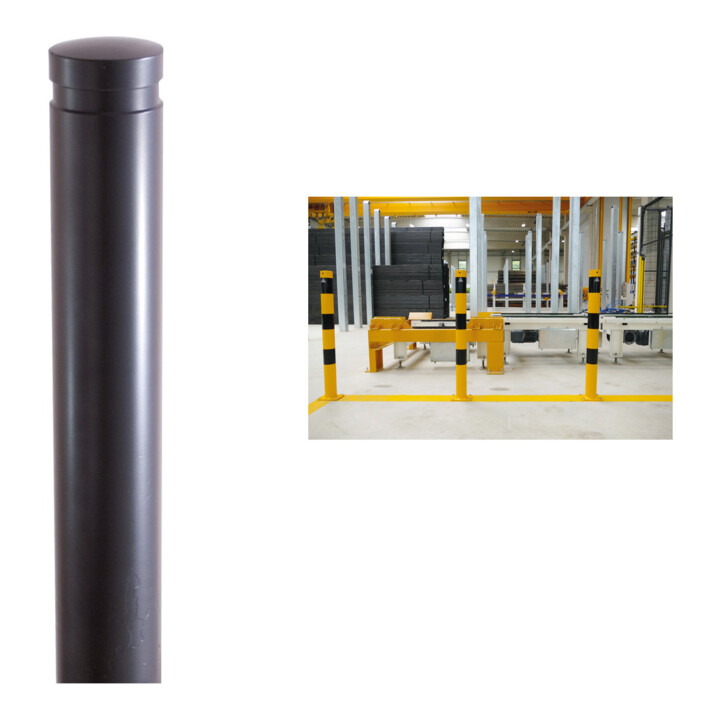 Set Schake Poller aus starkwandigem Aluminium 120mm herausnehmbar + Dreikantschlssel M 12, Standard + Grauguss-Univ.-Schlssel z.Absperrpf. m.Feuerw.-V