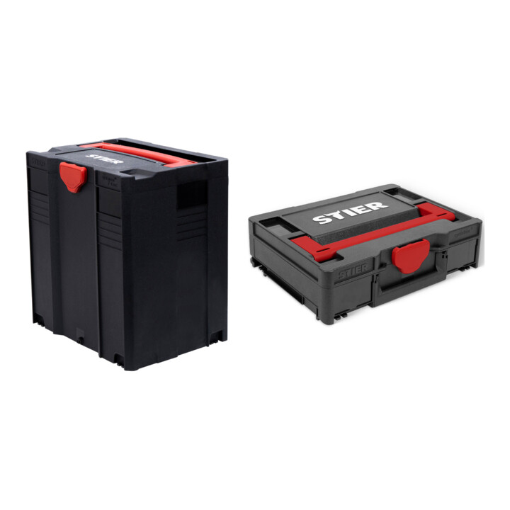 Set STIER Systainer V T-LOC Black + Systainer³ I Black