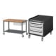 Set STIER Fahrbare Werkbank Premium mit 1 Schublade und Ablageboden BxTxH...