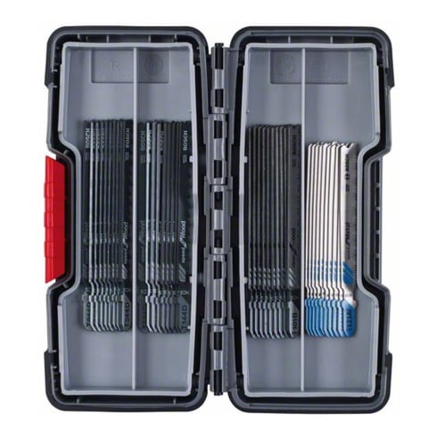 Set Makita Pendelhub-Stichsäge DJV181Z Solo + Bosch STB ToughBox Top Seller Wood/Metal 40.tl