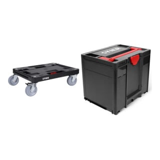 Set STIER Chariot roulant Systainer RB Black + Systainer³ IV Black