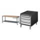 Set STIER Fahrbare Werkbank Premium mit 1 Schublade und Ablageboden BxTxH...