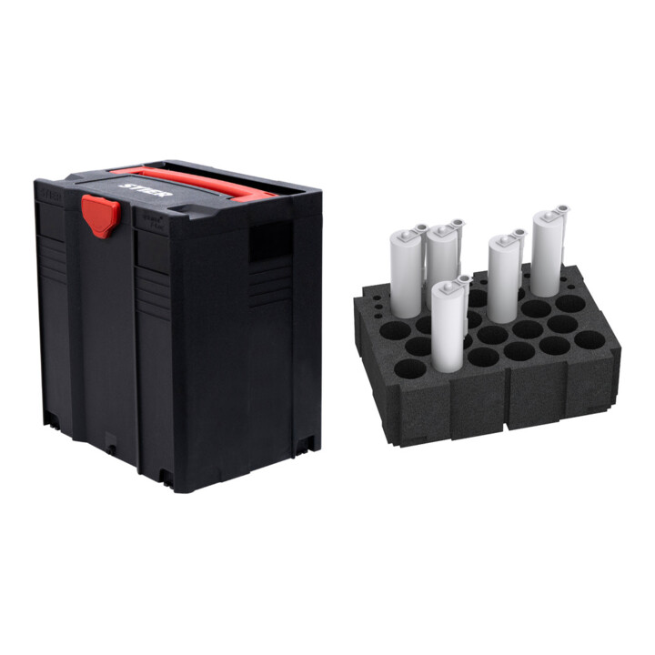 Set STIER Systainer V T-LOC BLACK + Kartuscheneinsatz für Systainer V and IV