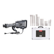 Set STIER Abbruchhammer SAH-2000 + SDS-Plus-Bohrer- und Meißelsatz 17-tlg