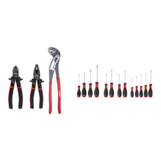 Set STIER Zangensatz Universal+ 3-teilig + Stier Schraubendreher-Satz Big Pack 11-teilig