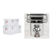 Set STIER Alubox-Set 50L and 85L+ Zylinderschloss-Set für STIER Aluboxen