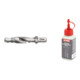 Set Stier STIER Kombigewindebohrer Bit M10 DIN 3126 HSS-G 1/4"-Sechskant + STIER Gewindeschneidpaste Bohrpaste 100 ml Wasser-/ Seifenbasis-1