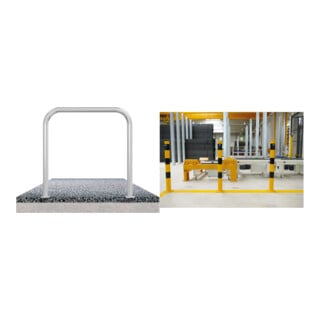 Set Schake Abweisebügel aus Stahlrohr Ø 60 x 2,5 mm + BefestigungsschraubensatzTyp 1