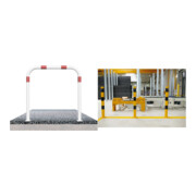 Set Schake Abweisebügel aus Stahlrohr Ø 60 x 2,5 mm Breite: 2000 mm, Höhe:...