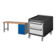 Set STIER Werkbank Premium mit 5 Schubladen BxTxH 2000x700x840mm...