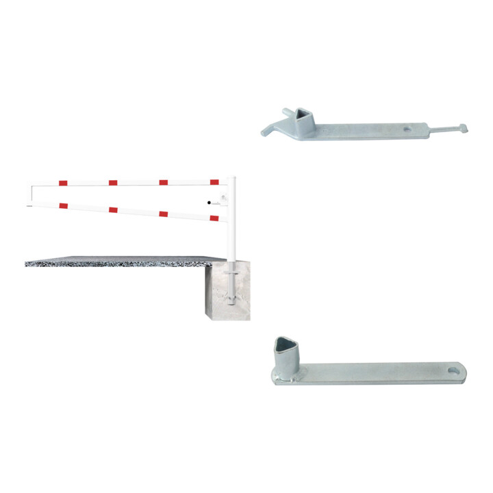 Set Schake Drehbare Wegesperre + Dreikantschl ssel M 12 + Grauguss-Univ.-Schl ssel