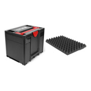 Set STIER Systainer³ IV Black + Deckelpolster genoppt für Systainer³, T-Loc