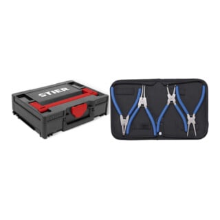 Set STIER Systainer³ I Black Edition + BGS Sprengringzangen-Satz 175 mm 4-tlg.