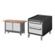 Set STIER Werkbank Premium mit abs. Fahrgestell, 2 Schubladen und 2...