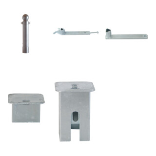Set Schake Absperrpfosten Typ 40151F + Dreikantschl ssel M 12 + Schake Abdeckkappe Art.Nr.470.20 + Schake Abdeckkappe Art.Nr.470.21
