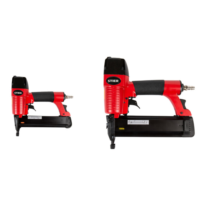 Set STIER Druckluftnagler HKN-10/40 + Druckluftnagler Stauchkopfnägel 15-50mm
