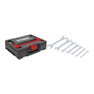 Set STIER Systainer³ I Black Edition + BGS Doppel-Maulschlüssel-Satz extra flach SW 6 - 23 mm 7 teilig