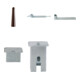Set Schake Absperrpfosten Typ 40191F + Dreikantschl ssel M 12 + Schake Abdeckkappe Art.Nr.470.20 + Schake Abdeckkappe Art.Nr.470.21