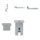 Set Schake Absperrpfosten Typ 40191F, herausnehmbar, Ø 193mm +...