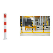 Set Schake Absperrpfosten Typ 470P/1, ortsfest, 70x70mm + BefestigungsschraubensatzTyp 1 + Schake Absperrkette aus Stahl 6mm geschweißt + Schake Verbindungsglied verzinkt