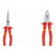Set STIER Pince téléphonique droite 205 mm certifiée VDE + Pince combinée robuste 180 mm