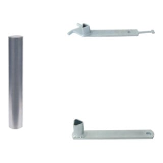 Set Schake Sperrpfosten aus Edelstahl 60mm Typ 4062F + Dreikantschlssel M 12 + Grauguss-Univ.-Schlssel + Abdeckkappe + Abdeckkappe Art.Nr.460.21