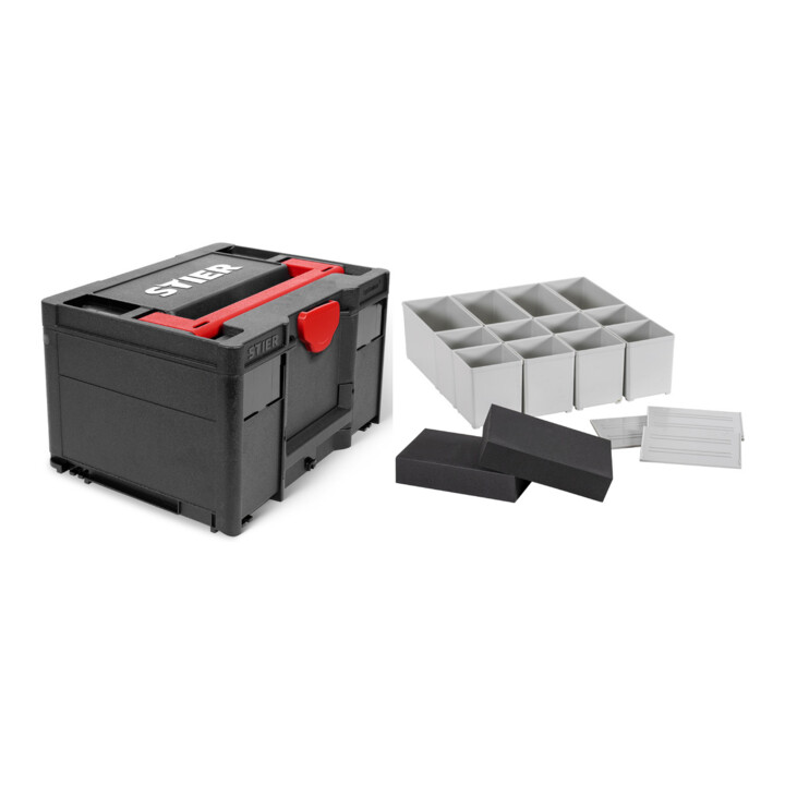 Set STIER Systainer³ III Black + Einsatzboxen