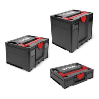 Set STIER Systainer³ III Black + Systainer³ IV Black + Systainer³ I Black