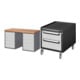 Set STIER Werkbank Premium mit 10 Schubladen BxTxH 1500x700x890mm +...
