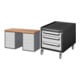 Set STIER Werkbank Premium mit 10 Schubladen BxTxH 1500x700x890mm +...