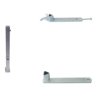 Set Schake Sperrpfosten aus Edelstahl Typ 4070P + BefestigungsschraubensatzTyp 1