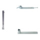 Set Schake Sperrpfosten aus Edelstahl Typ 4070P + BefestigungsschraubensatzTyp 1-1
