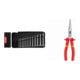 Set Stier Jeu de clés à cliquet à tête ouverte + Pince téléphonique droite 205 mm certifiée VDE Stier-1