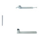 Set Schake Sperrpfosten aus Edelstahl Typ 4072P + BefestigungsschraubensatzTyp 1-1
