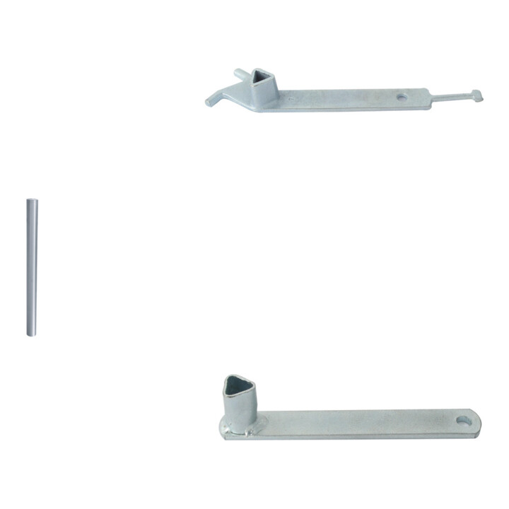 Set Schake Sperrpfosten aus Edelstahl Typ 4072P + BefestigungsschraubensatzTyp 1