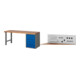 Set STIER Werkbank Premium mit 5 Schubladen BxTxH 2000x700x890mm...