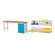 Set STIER Werkbank Premium mit 5 Schubladen BxTxH 2000x700x890mm RAL 7035 /...