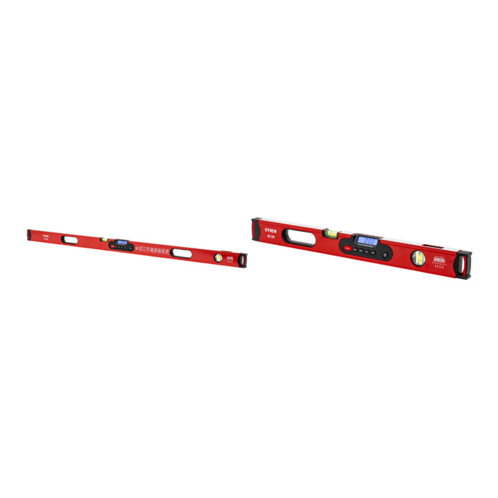Set STIER Digitale Wasserwaage SDW-1200 120cm+Digitale Wasserwaage SDW-600 60cm