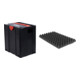 Set STIER Systainer V T-LOC BLACK + Deckelpolster genoppt für Systainer³, T-Loc-1