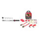 Set STIER Drehmomentschlüssel Multi+ mit Aufsteckwerkzeug, 7-teilig, 40 - 200 Nm, vierkant + Spanngurte-Set 9-teilig, TÜV/GS geprüft nach DIN EN 12195-2