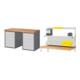 Set STIER Werkbank Premium mit 10 Schubladen BxTxH 1500x700x890mm +...