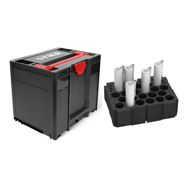 Set STIER Systainer³ IV Black + Kartuscheneinsatz für Systainer IV und V