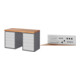 Set STIER Werkbank Premium mit 10 Schubladen BxTxH 1500x700x890mm +...