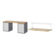 Set STIER Werkbank Premium mit 10 Schubladen BxTxH 2000x700x890mm + Ablage...