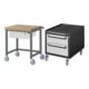 Set STIER Fahrbare Werkbank Premium mit 1 Schublade BxTxH 750x700x880mm +...