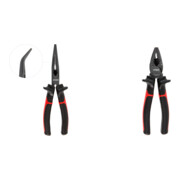 Set STIER Telefonzange 45* gebogen 205 mm + Kraft-Kombinationszange 180 mm