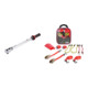 Set STIER Drehmomentschlüssel mit Umschaltknarre 1/2" Aufnahme 20-100 Nm + Spanngurte-Set 9-teilig, TÜV/GS geprüft nach DIN EN 12195-2